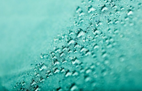 Pongee umbrella fabric with water-repellent texture.