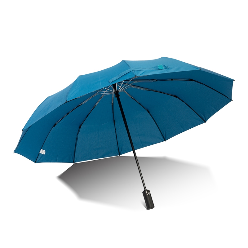 folding umbrella，folding umbrella with 12 ribs，automatic open and close umbrella