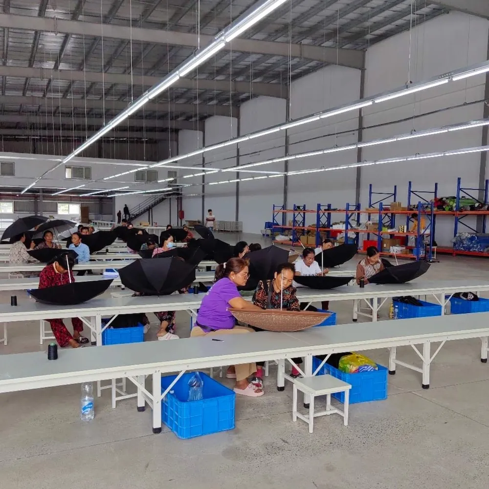 umbrella factory assembling workshop