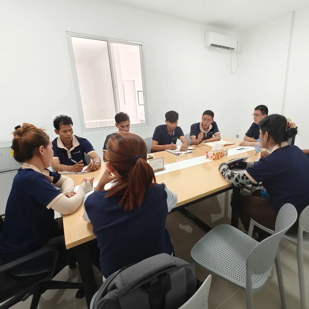 umbrella factory office quality meeting