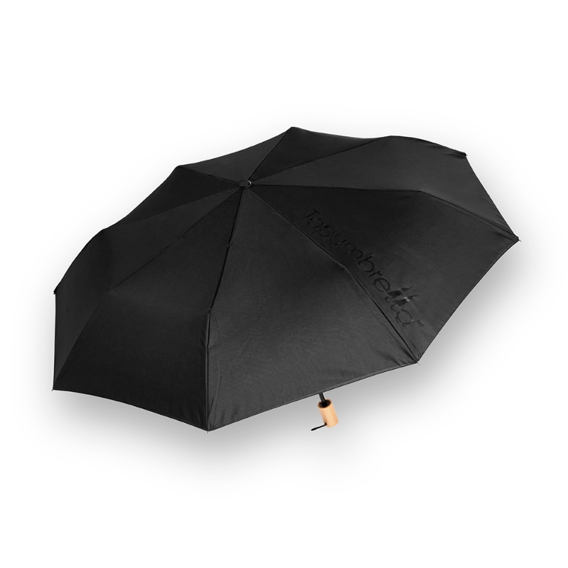 Bamboo Weave Print Folding Umbrella