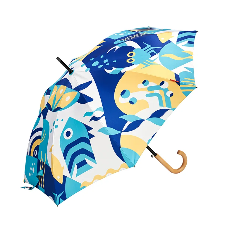 TU2115 Wood Handle Auto Open Umbrella