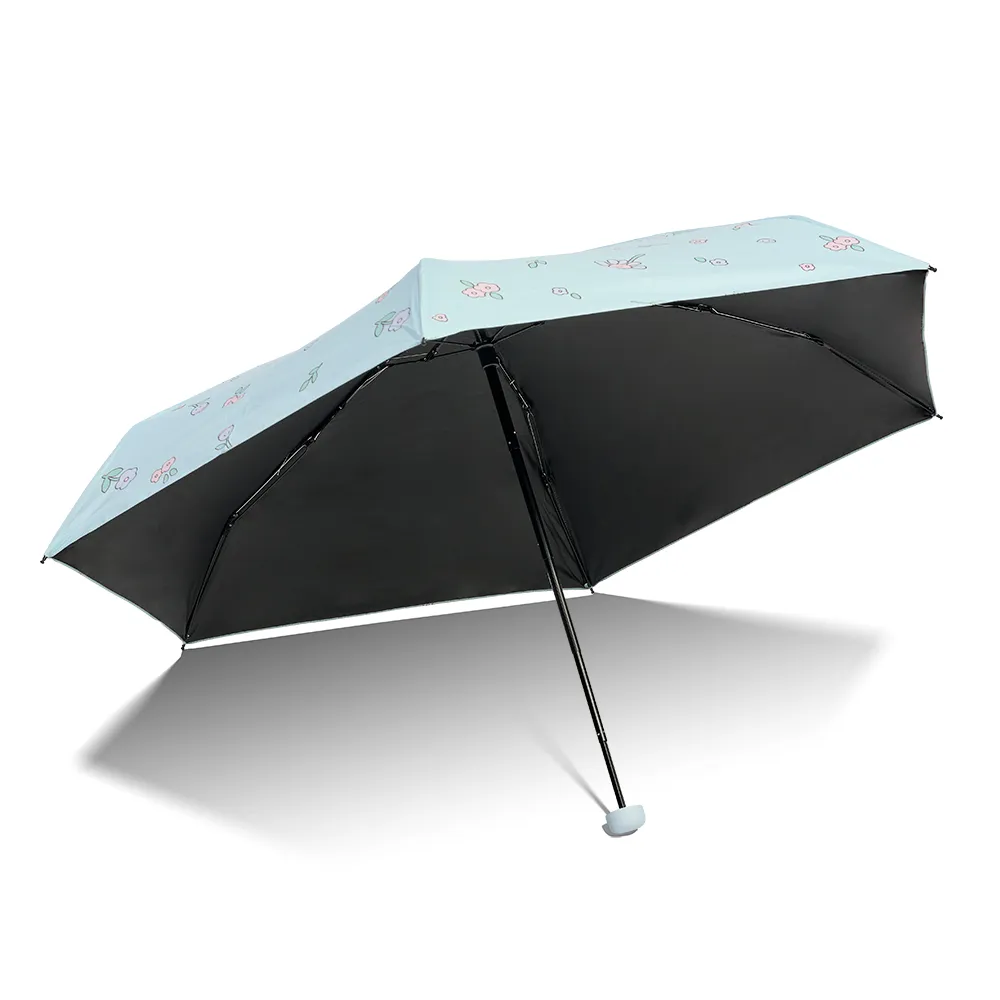 mini folding umbrella, lightweight folding umbrella, UV protection mini umbrella, portable manual umbrella, pocket size folding umbrella