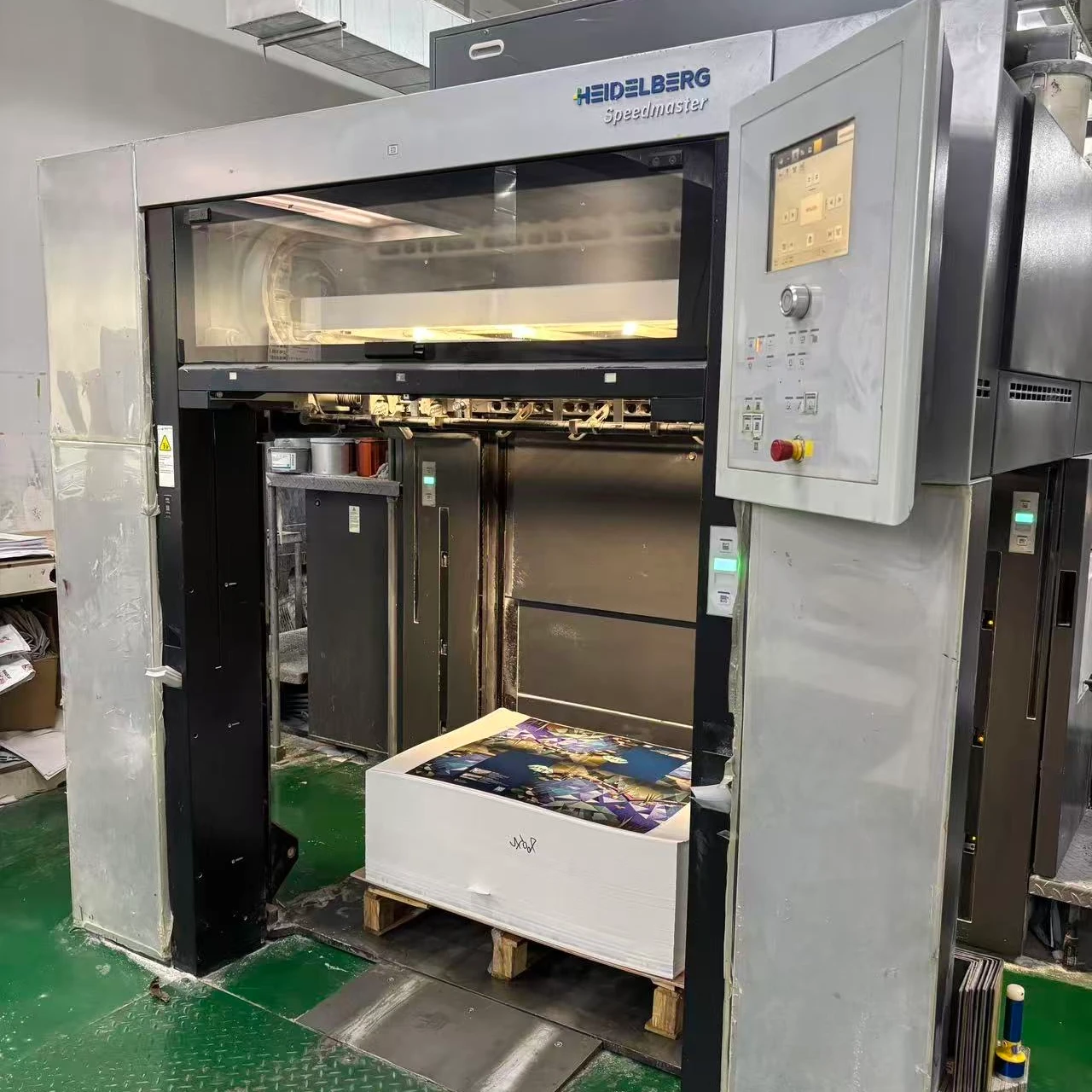 Industrial printing press