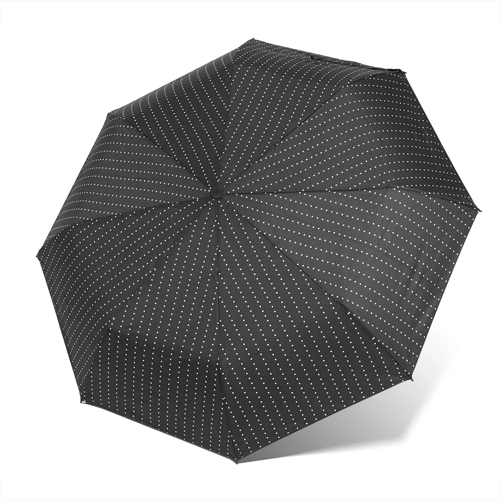 folding umbrella,manual folding umbrella,three-fold folding umbrella,affordable folding umbrella,polka dot folding umbrella,travel folding umbrella