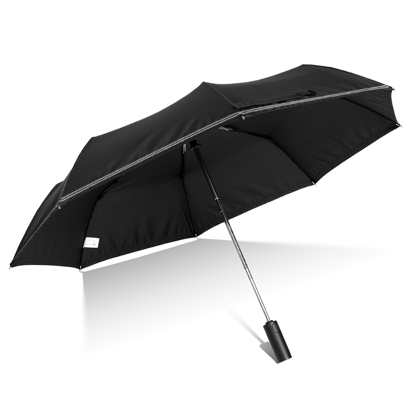 folding umbrella, automatic folding umbrella, eco umbrella,PFAS free umbrella, reflective stitching umbrella,