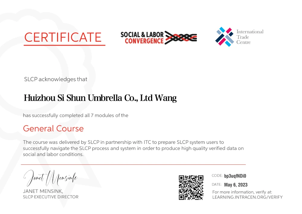 umbrella manufacturer SLCP
